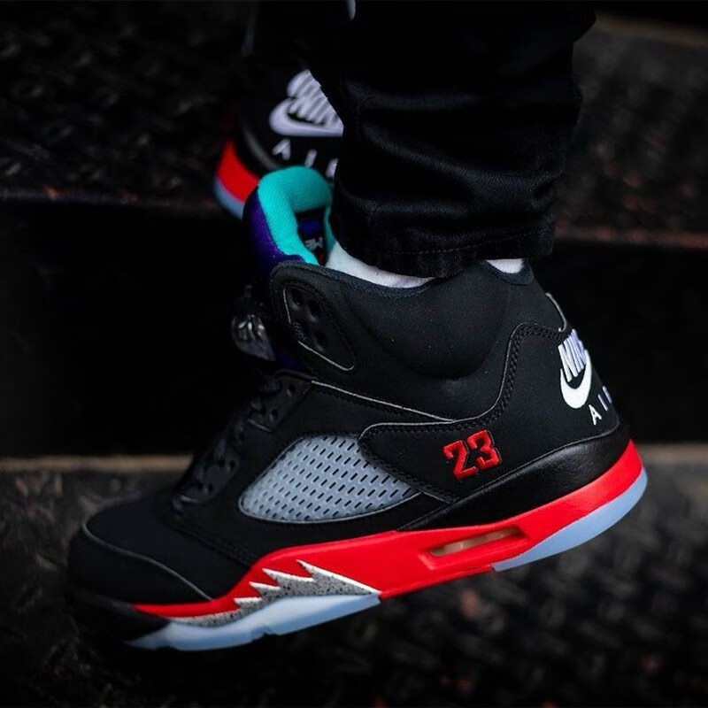 耐克(nike)男女鞋air jordan 5 aj5 x off white ow联名解构黑篮球鞋