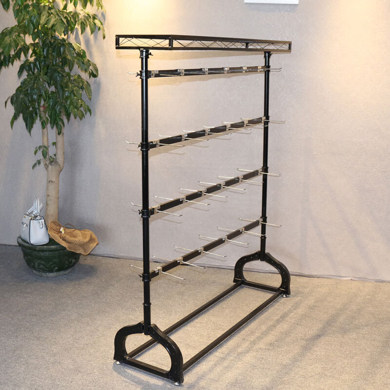 鼎目铁艺调节袜子货架落地展示架多功能手套饰品超市架子手机配件挂架