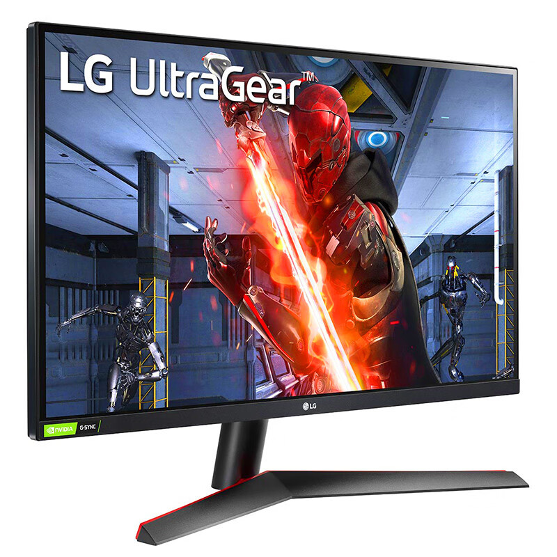 LG 27英寸 2K 144Hz 10.7亿色彩 HDR 1ms G-Sync兼容 QHD  小金刚 设计师 办公 游戏 电竞显示器 27GN800