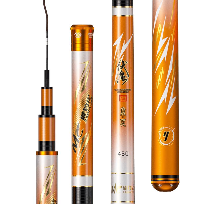 佳钓尼（JIADIAONI）伏魔典藏四代4号鱼竿鲢鳙鲫鱼竿黑坑台钓渔具钓鱼竿野钓鲤 7.2m -伏魔典藏四代4号 综合性台钓竿