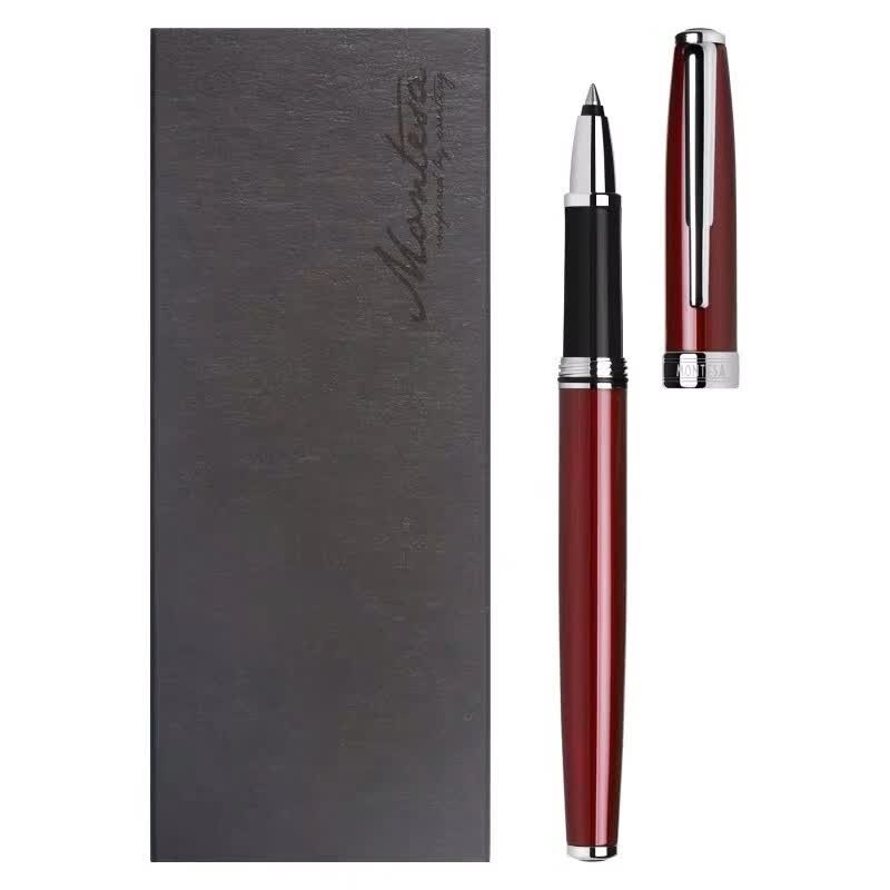 twsbi三文堂圆珠笔venezia pr系列钢珠笔高品质原子笔办公用品 酒红色