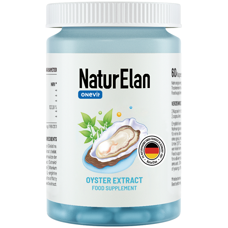 NATURELAN進(jìn)口牡蠣精膠囊牡蠣片肽 男性保健品補i腎溢精添加淫羊藿德國品牌 20倍濃縮 60粒/瓶