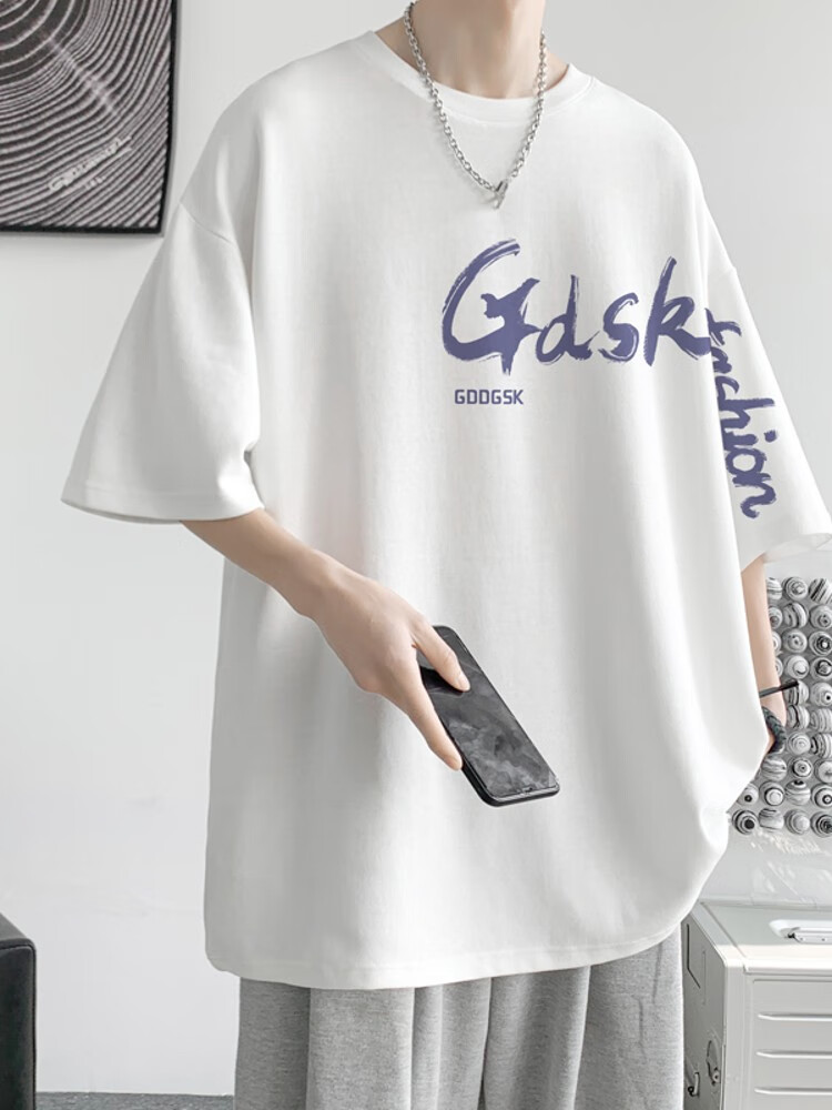 爵思朗青少年纯棉短袖t恤男夏款13岁初中生14衣服15潮流16高中生17