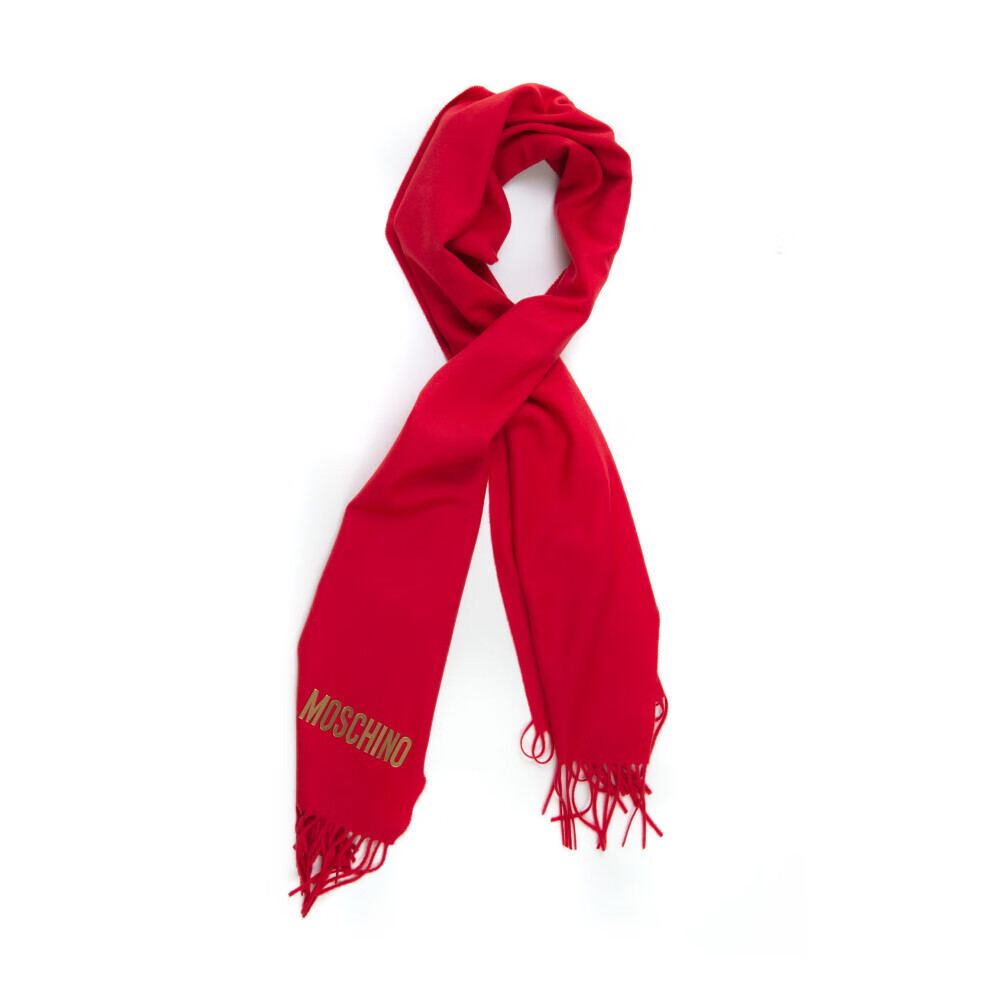莫斯奇诺(moschino) 女士 围巾 one size 红色