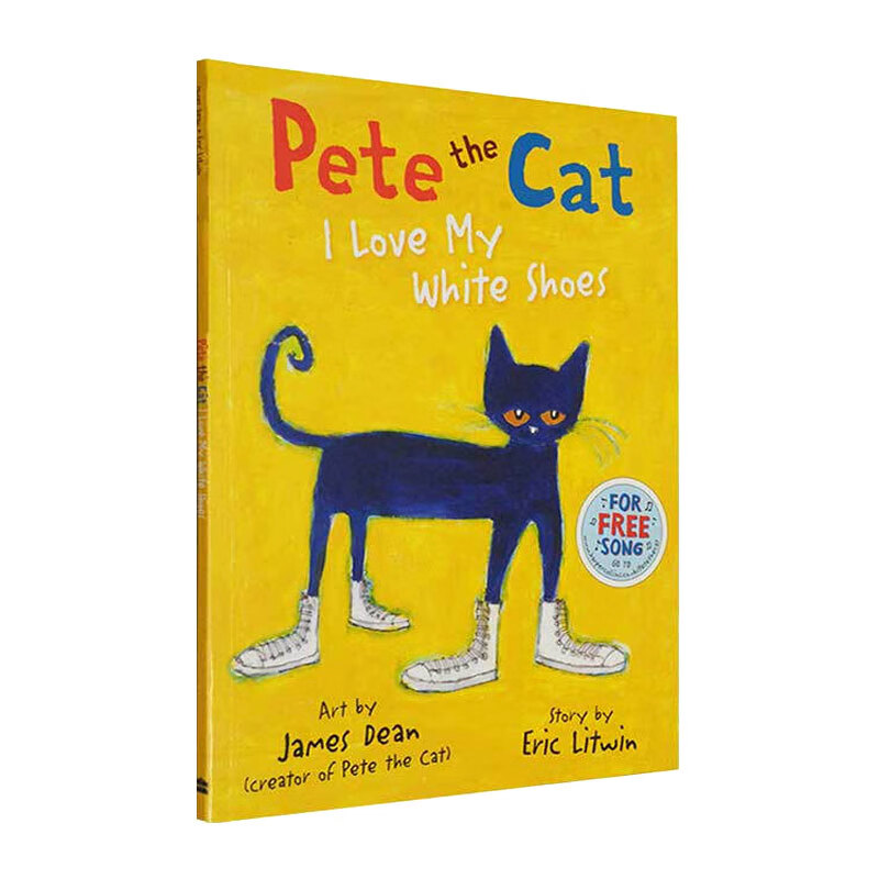 pete the cat i love my white shoes 皮特猫 英文原版有声绘本 吴敏