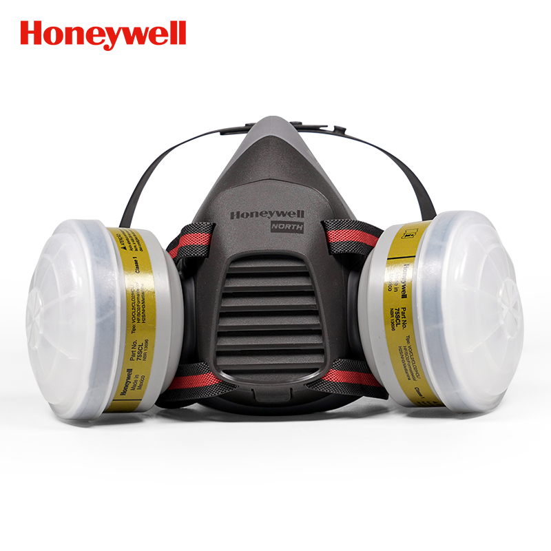 霍尼韦尔（Honeywell）防毒面具 防甲醛装修喷漆农药 防酸/碱性气体二氧化硫5500+75SC防尘面具一套 定制