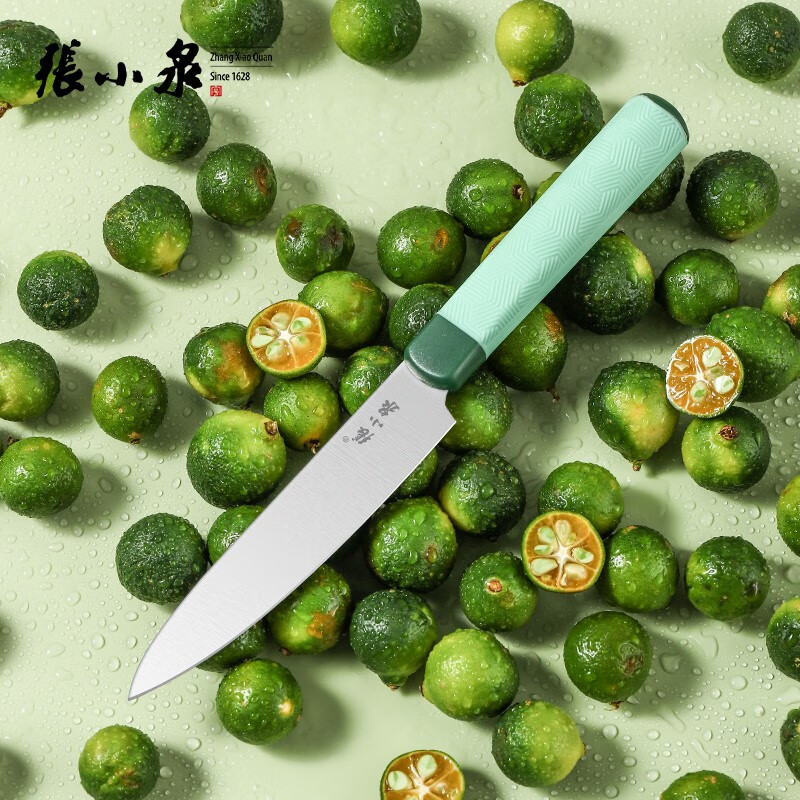 张小泉西瓜刀不锈钢水果刀瓜果刀削皮刀 水果刀带刀套 单把