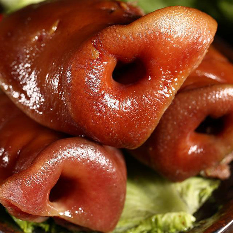 伯贤 新鲜熟食猪头肉猪拱嘴猪耳朵熟食卤味鼻子 半斤装