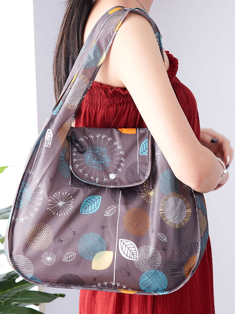 澳颜莱可折叠超市购物袋牛津布买菜包防水环保袋布袋子便携手提袋大