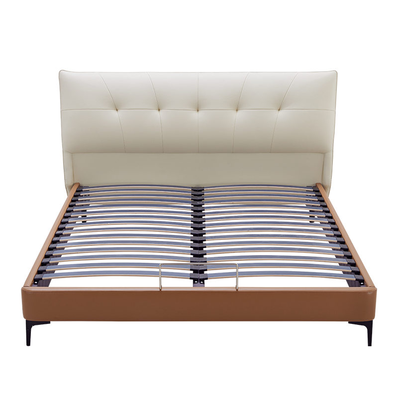 喜临门套餐 头层牛皮排骨架大床 抑菌防螨床垫 3cm乳胶独袋床垫 安娜·贝斯排骨架款+深睡PLUS床垫 1800*2000