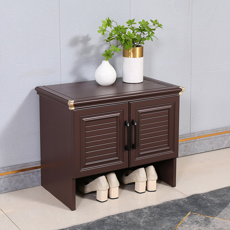 铁洛克铝合金鞋柜咖啡色家用门口别墅户外阳台防水防晒大容量储物柜