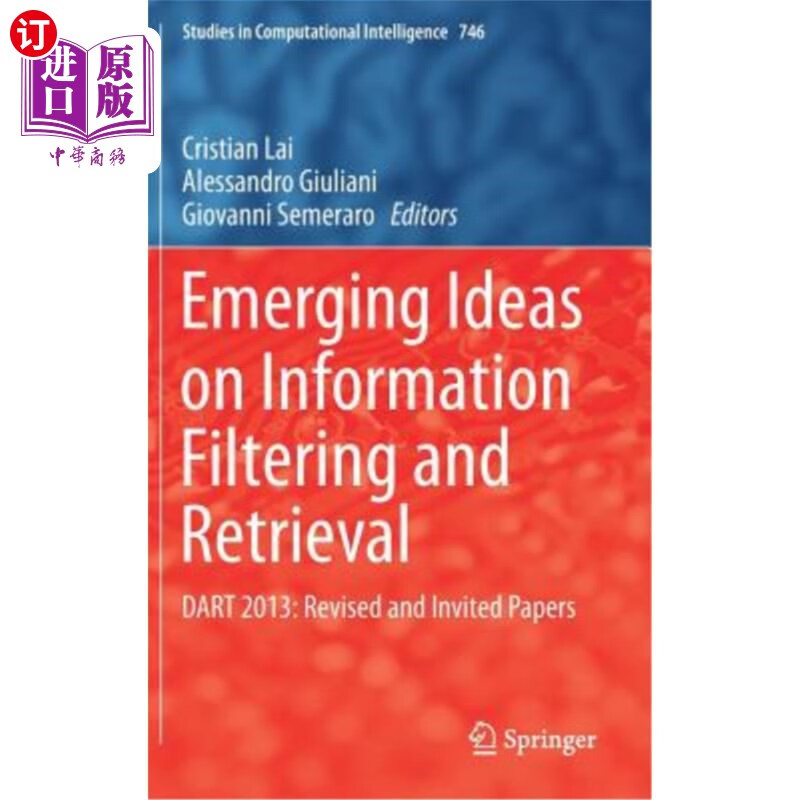 海外直订emerging ideas on information filtering and retrieval