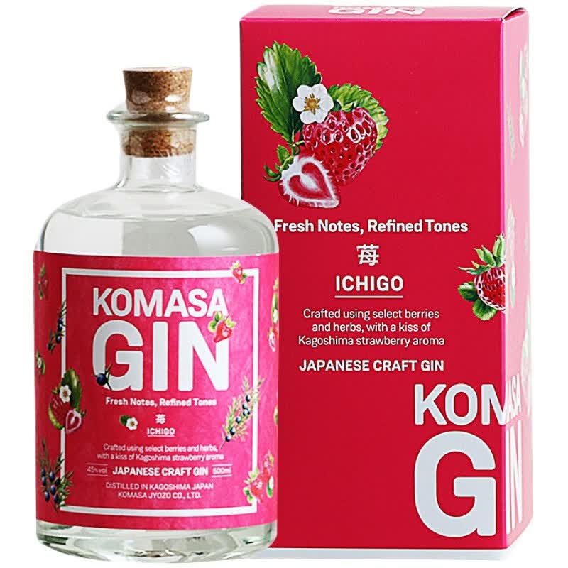 小正日本原装进口洋酒 komasa gin 小正手工金酒杜松子酒琴酒 500ml