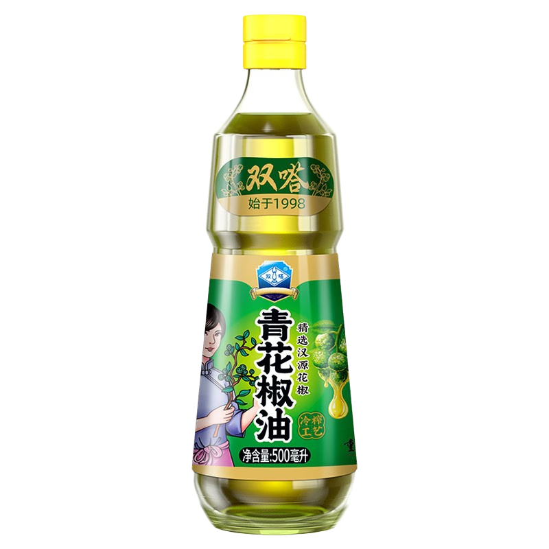 雙嗒 青花椒油藤椒油 漢源鮮花椒油 米線(xiàn)麻椒油麻油麻辣燙特麻調料 青花椒油500ml