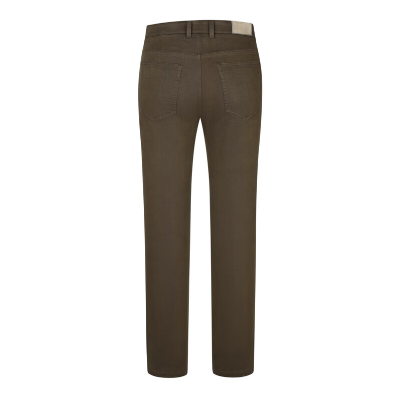 MAYOR男装 斜纹绒感面料棕色休闲长裤 棕色 30 (170/78A)