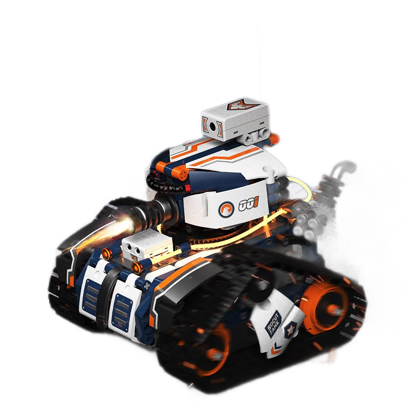 优必选（UBTECH） 【早教玩具】侦察坦克飙风摩托智能机器人可视化带摄像头积木拼搭编程礼物玩具 【编程玩具】侦查坦克