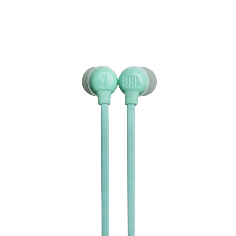 JBL T115BT 入耳式蓝牙无线耳机 运动手机游戏耳机 苹果安卓手机耳机 金属钛振膜 跑步磁吸式带麦 青色