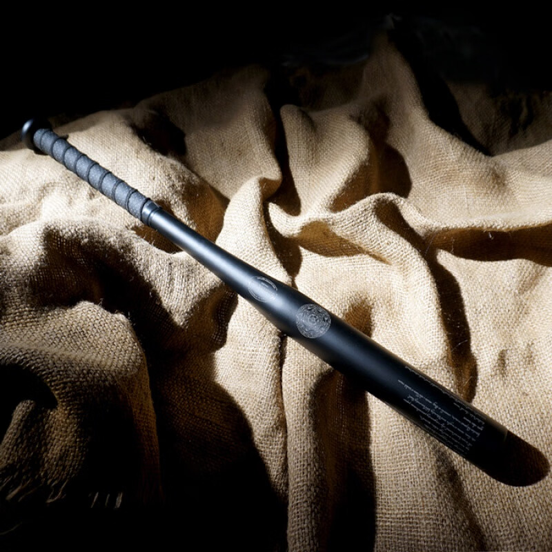 佧森滋棒球棍驱魔者钢制亚光磨砂车载防身棒球棒防卫装备 30寸标准亚光黑  盒装送背包