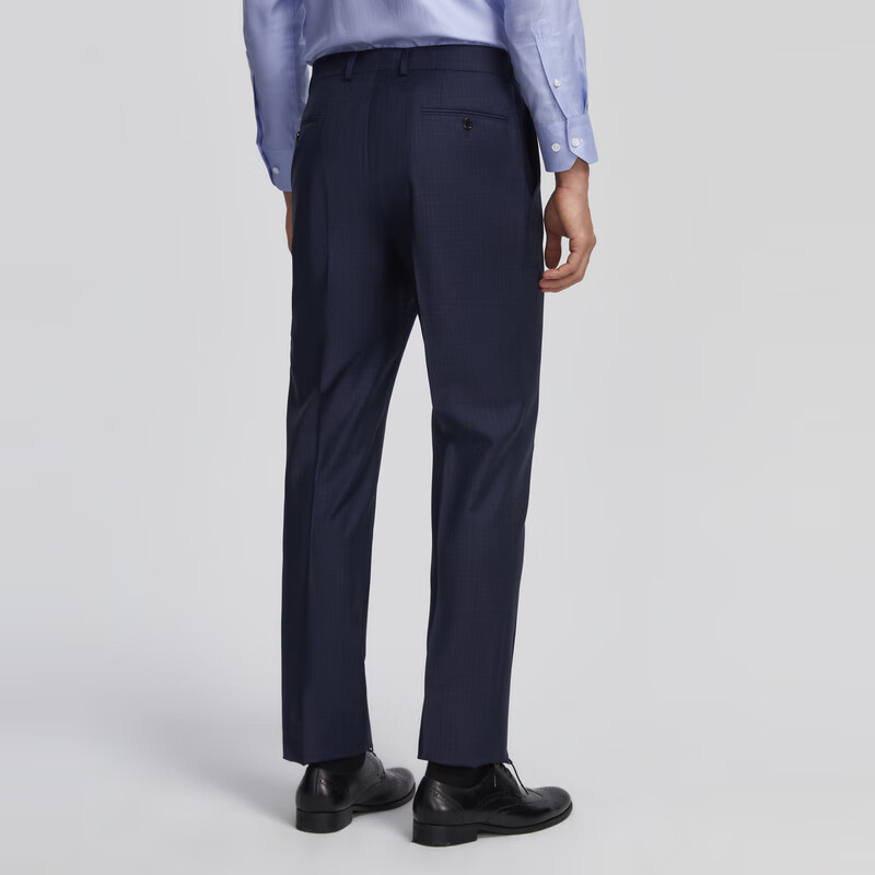 MAYOR男装西裤进口纯羊毛面料商务经典深蓝色西服裤 藏青色 165A (165/76A)