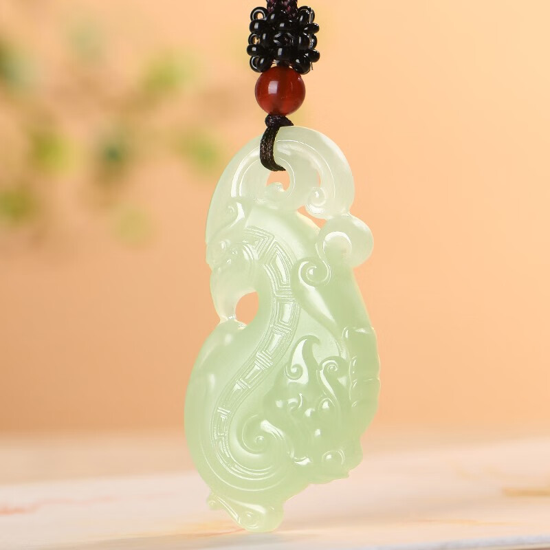 润玉瑶  和田玉龙凤玉吊坠 男女士款 龙凤呈祥 玉坠玉挂饰玉牌