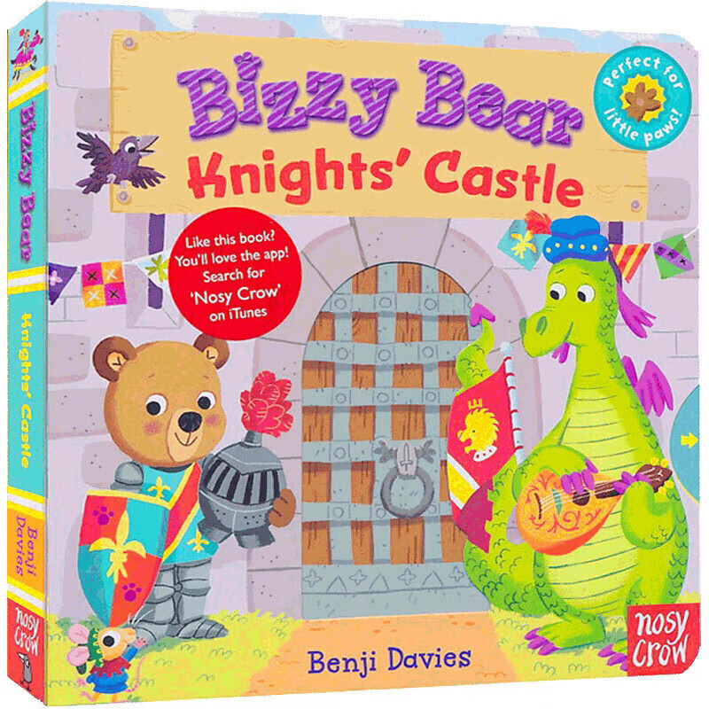 【中图原版】英文原版 Bizzy Bear Knights' Castle 忙碌的小熊 骑士
