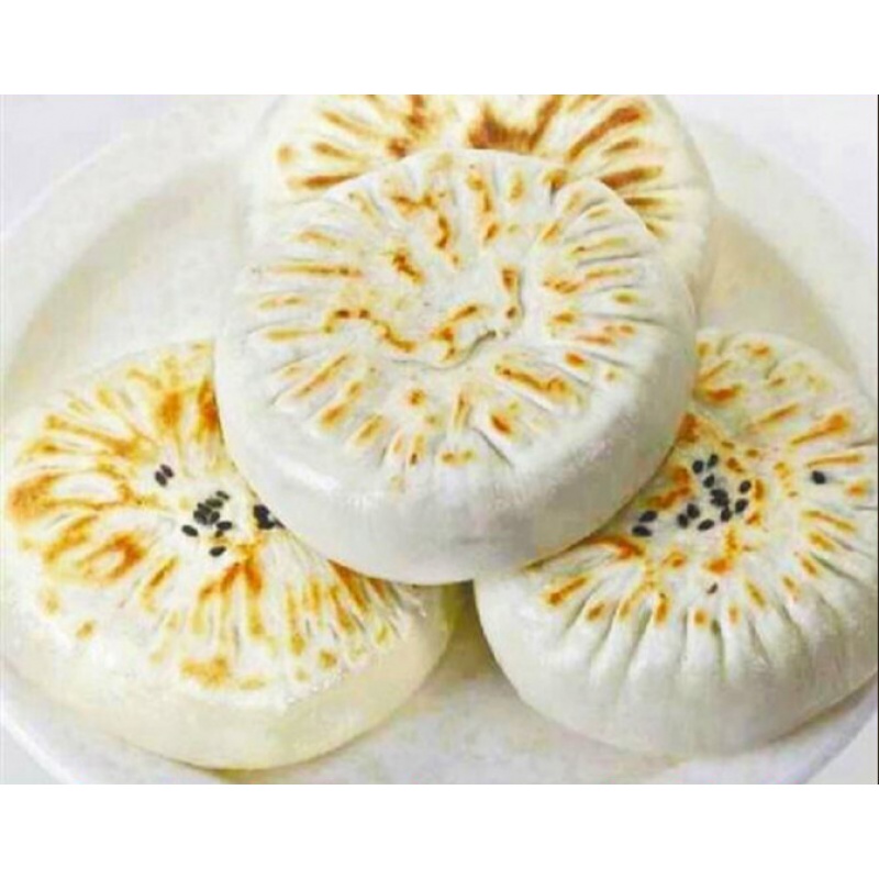 虎钢馋永康肉麦饼纯手工金华美食永康干菜饼雪菜麦饼早餐5个装 雪菜肉