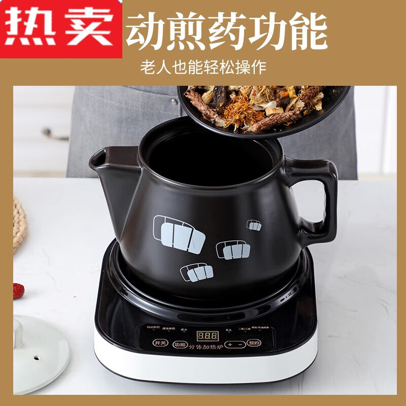 拓进品质煎药壶全自动中药电煎壶药罐家用煲药煎锅中医熬药砂 600w大