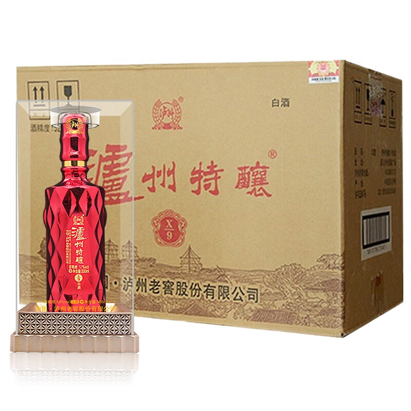 泸州老窖泸州特酿x9 喜庆婚宴高度白酒52度 500ml*6瓶整箱装