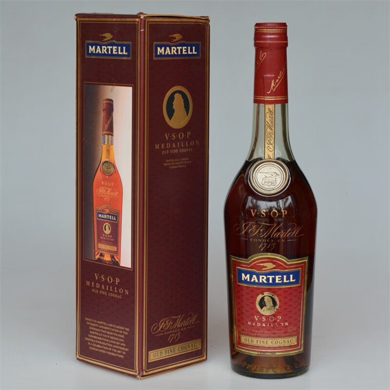 拿破仑法国进口洋酒马爹利martell干邑白兰地 老酒vsop金牌青瓶