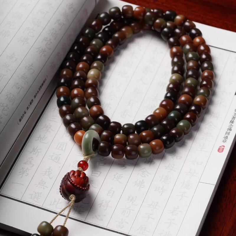 莱琲敦煌菩提根念珠文玩佛珠手串108颗男女同款节日礼物禅意中式 11*