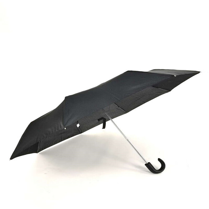 经典商务雨伞三折雨伞折叠伞超大号晴雨伞双人男女学生 八开手动黑色