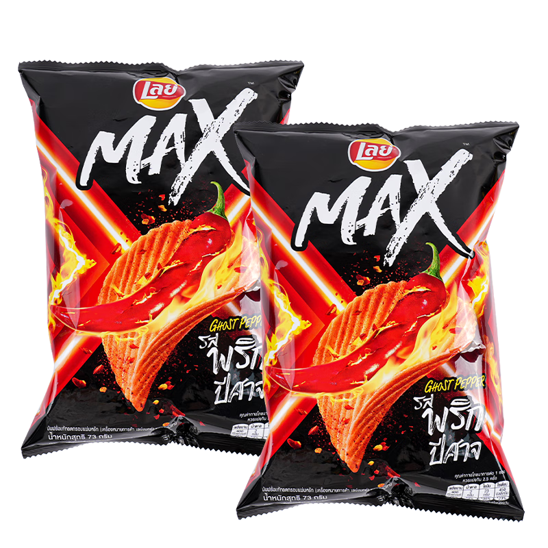 ���£�Lay's��MAXϵ�й���ζ��Ƭ73g*2̩������������ʳ��ʳƷ