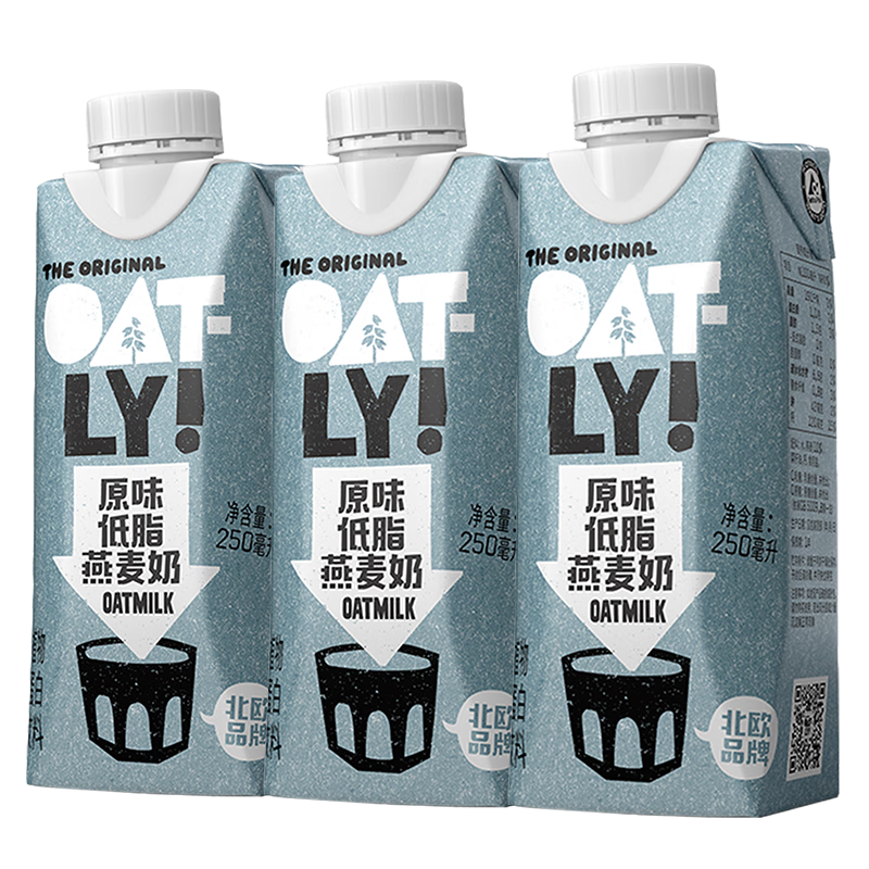 OATLY噢麦力原味低脂燕麦奶植物蛋白饮料走势分析