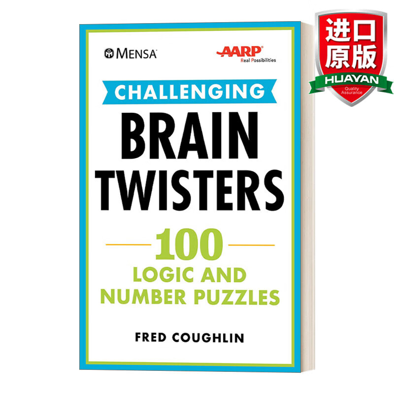 Mensa AARP Challenging Brain Twisters 英文原版 门萨 脑筋急转弯 100个谜题激发脑力 美国退休协会 英文版 进口英语原版书籍