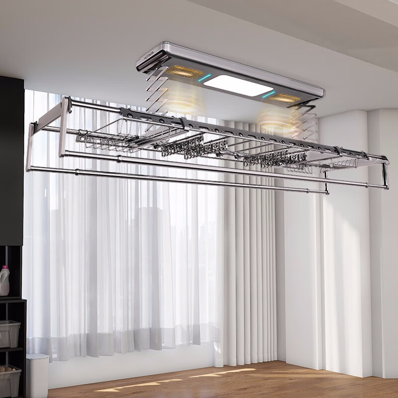 好太太电动升降晾衣架阳台室内智能晾衣杆家用风干烘干消毒晒被凉衣架