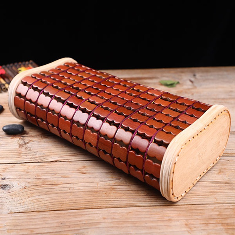 睦乔境珧家纺 麻将枕头 夏季竹枕凉枕凉席枕头碳化竹片枕麻将席空心枕