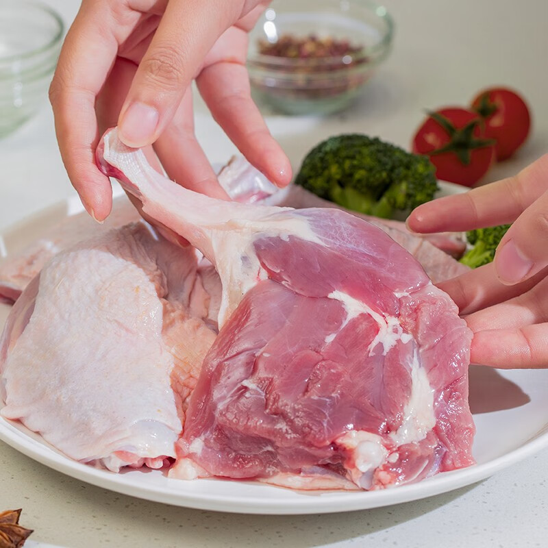 益客多(yikeduo)年货4斤装 新鲜鸭边腿大鸭腿冷冻生鲜鸭全腿散养鸭货