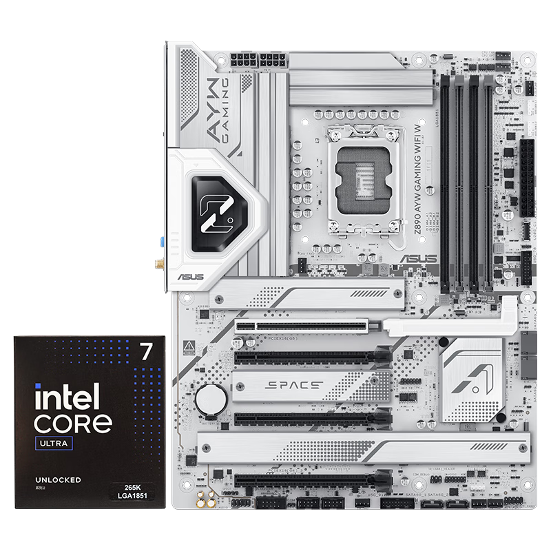 ��˶Z890 AYW GAMING WIFI W����+intel-U7 265K CPU  ����+CPU��װ