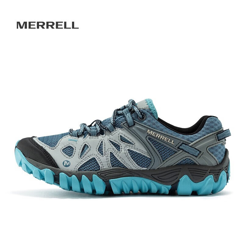 迈乐（Merrell）经典户外鞋男女款徒步鞋ALLOUTBLAZE轻便透气耐磨防滑溯溪涉水鞋 J65032浅兰黑(女) 39