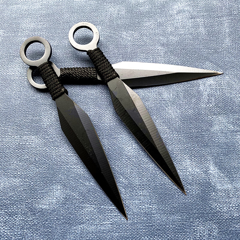 子旋飞飞镖刀飞镖飞针手里剑防身暗器野外子练习训练刀 黑色敢死队3支