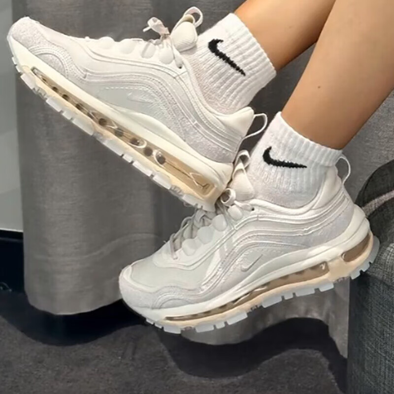 nike耐克跑步鞋女鞋春季新款air max 97气垫运动鞋轻便透气休闲鞋子男