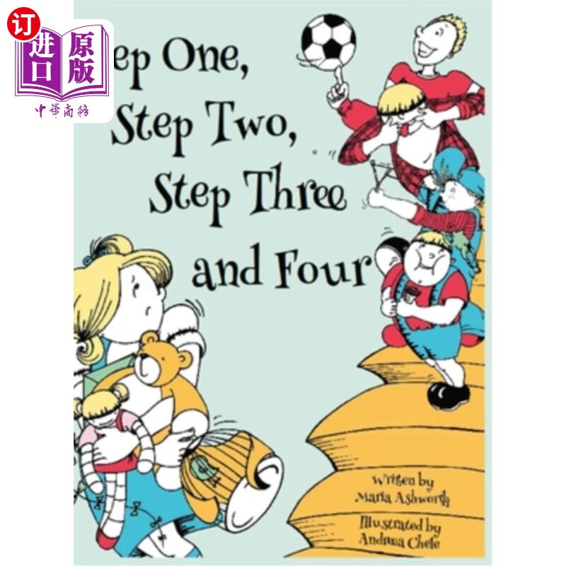 海外直订step one, step two, step three and four 第一步,第二步,第