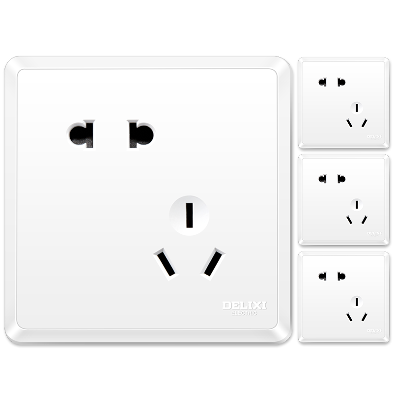 ��������DELIXI�� ���ز������խ�߿�86�͵�Դ����������CD813ϵ�����Ű�ɫ б���10ֻװ