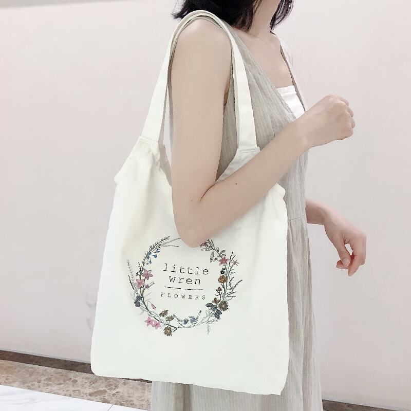 上课文艺定制包包大容量布袋布包女单