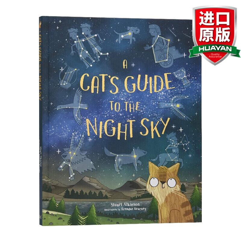 英文原版 猫猫夜空观星指南 a cats guide to the night sky 儿童