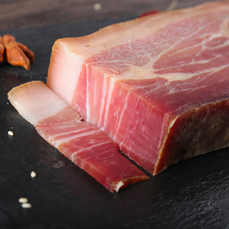 菌妙徽州火腿安徽黄山特产特产火腿肉500g农家腊味土猪肉手工腌制腊肉