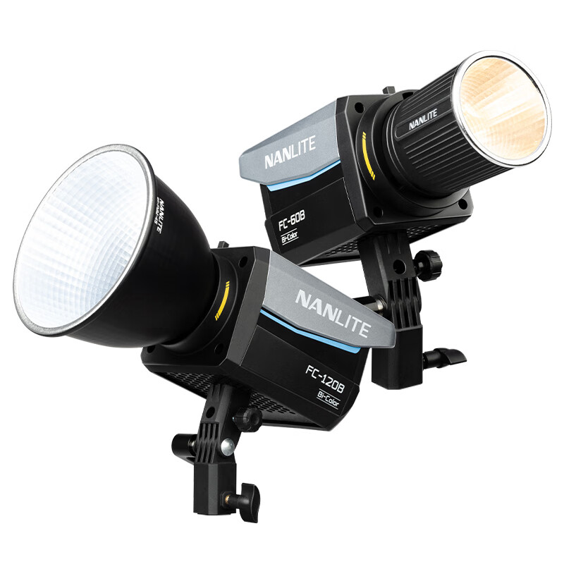 南光（NANLITE）FC-60B/120B双色温摄影灯 移动便携外出拍摄led补光灯  直播短视频采访人像常亮灯 FC-120B 双色温（2700-6500K）