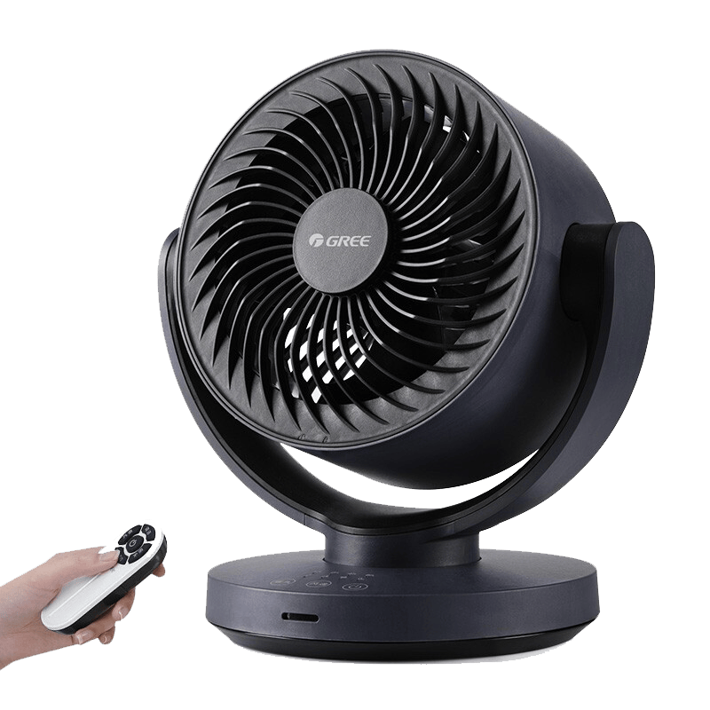格力(gree)空气循环扇台式风扇家用电风扇遥控小风扇摇头电扇涡轮