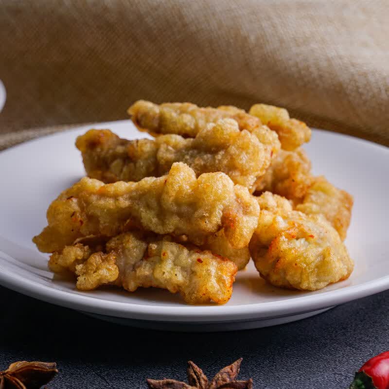 馋三里农家小酥肉原味1kg 猪肉酥肉 预制菜方便菜半成品菜空气炸锅