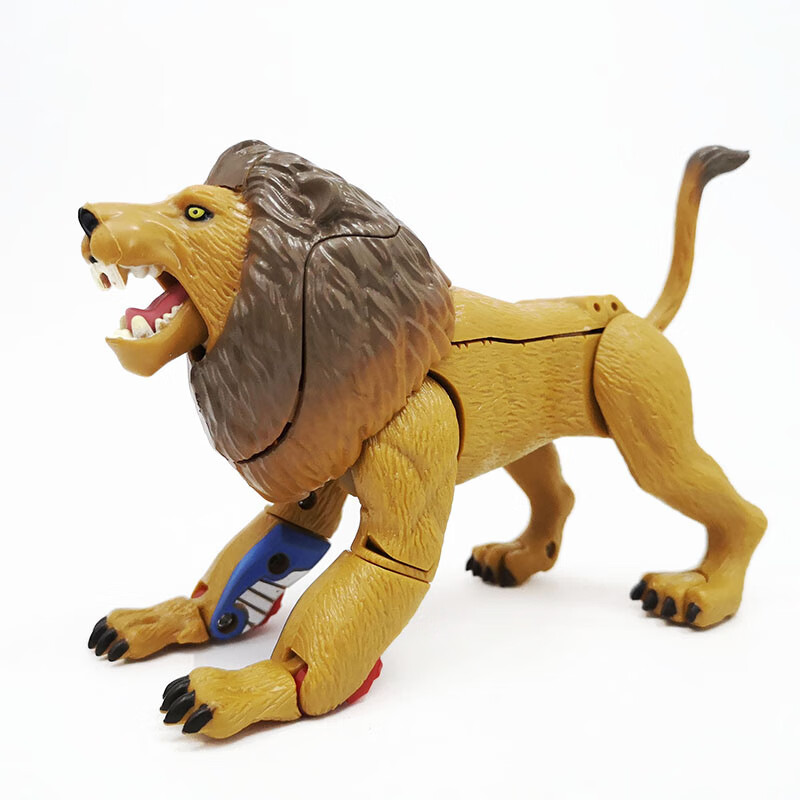 fghgf儿童玩具动物变形机器人金刚狮子仿真熊猫大象猎豹老虎老鹰模型